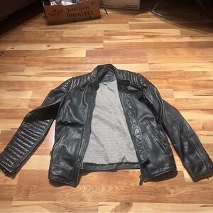 Scotch & Soda Genuine Leather Jacket Men’s Small